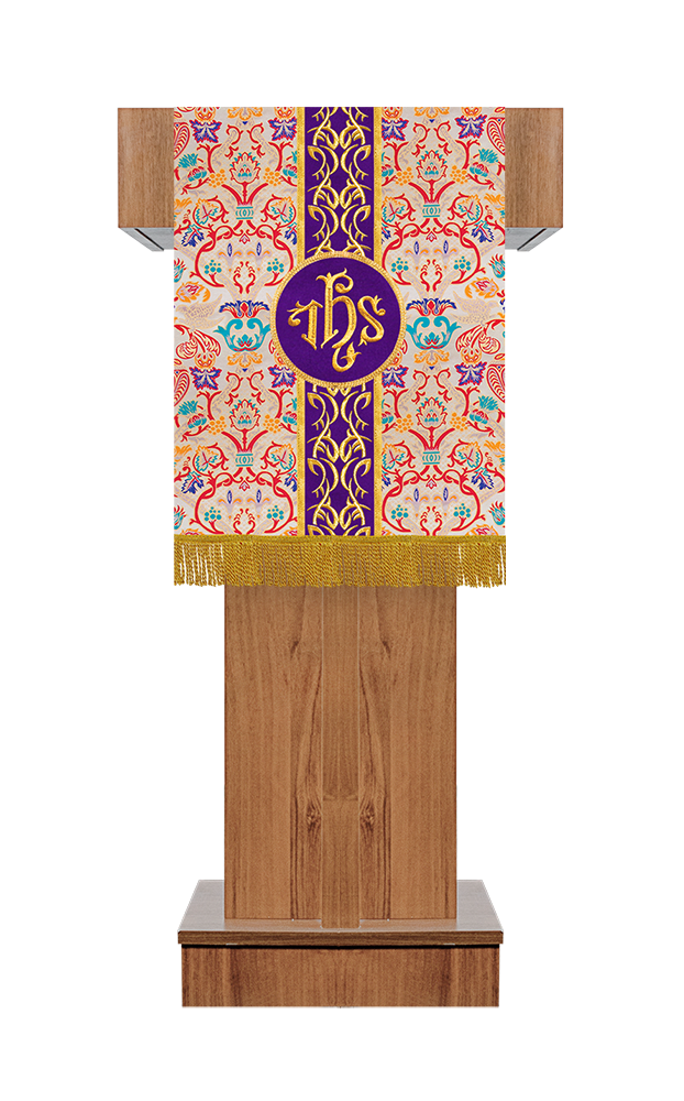 Embroidered Pulpit/Lectern with Tapestry