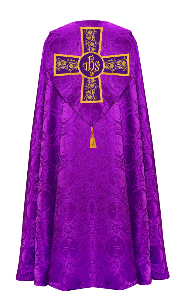 Gothic Cope Vestment with Ornate Embroidery