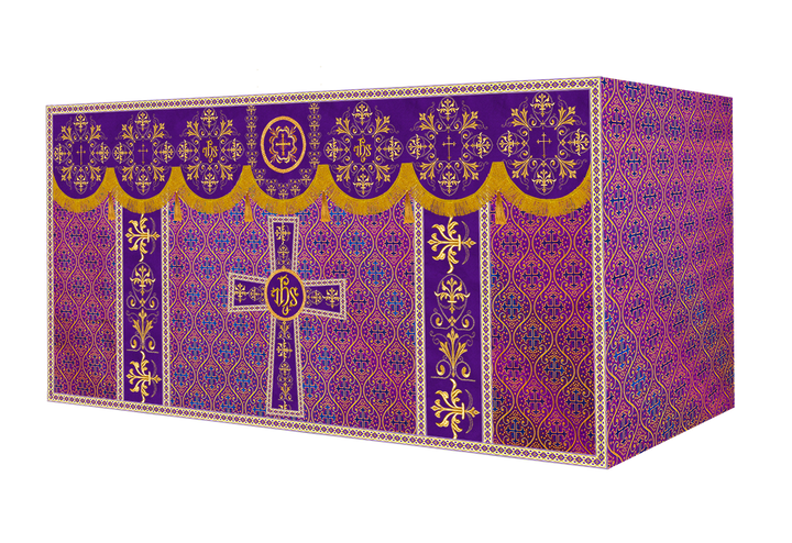 Altar Cloth with Spiritual Motif and Trims