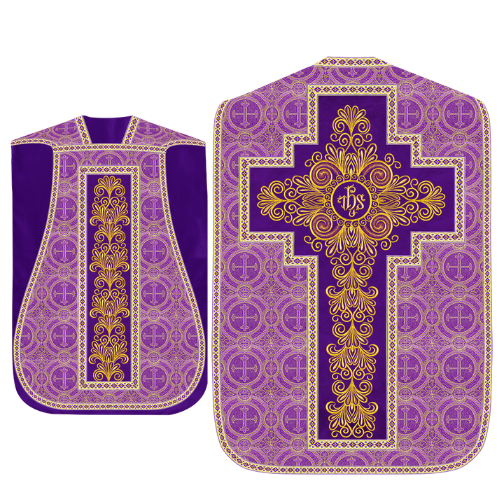 Set of Four Roman Chasuble Vestments