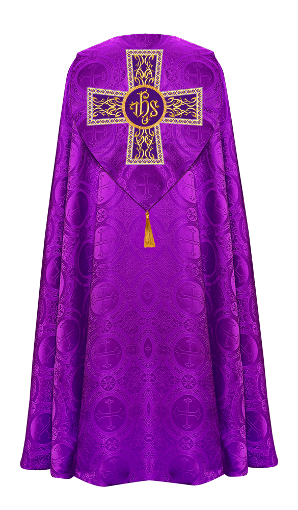 Gothic Cope Vestments With Liturgical Embroidery and Trims