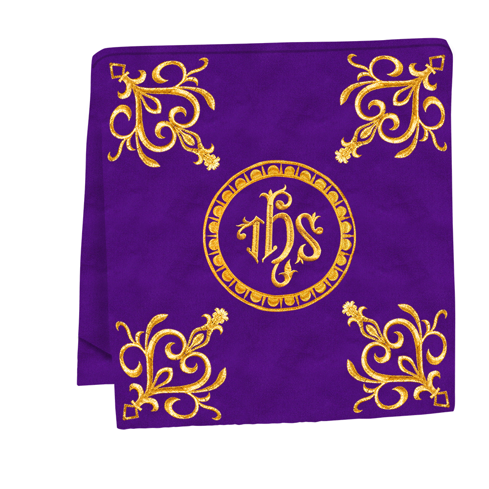 Elegant Altar Cloth with Intricate Orphrey Embroidery & Motif