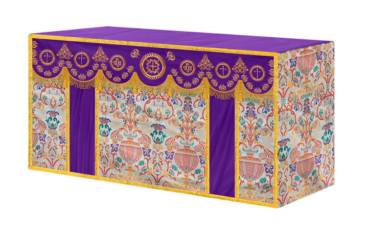 Tapestry Altar Cloth with Embroidered Orphrey