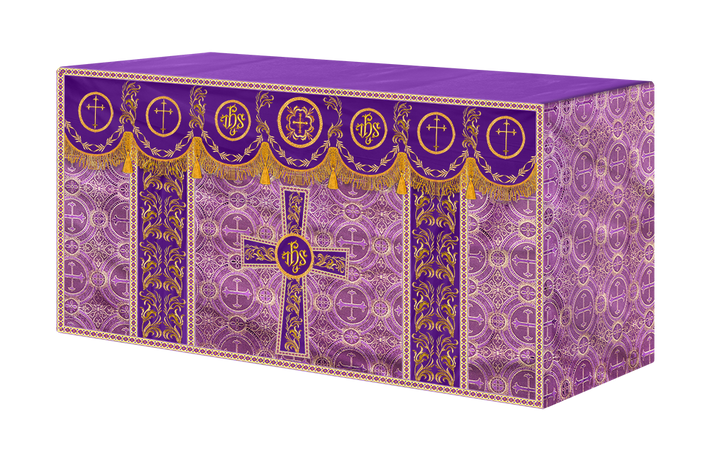 Altar Cloth with Liturgical Motif and Trims