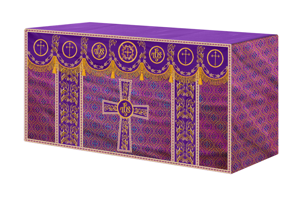 Altar Cloth with Liturgical Motif and Trims