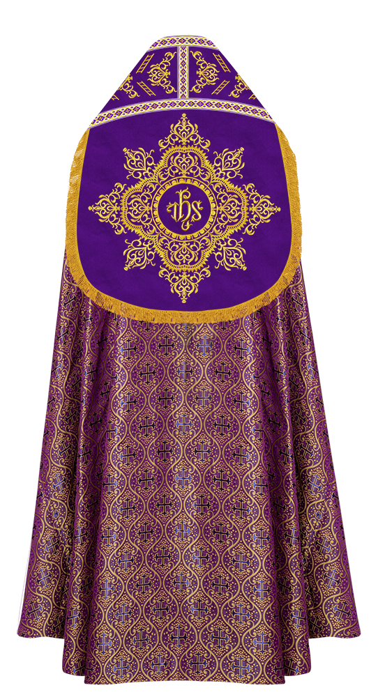 Elegant Roman Cope Vestment with Ornate Embroidery