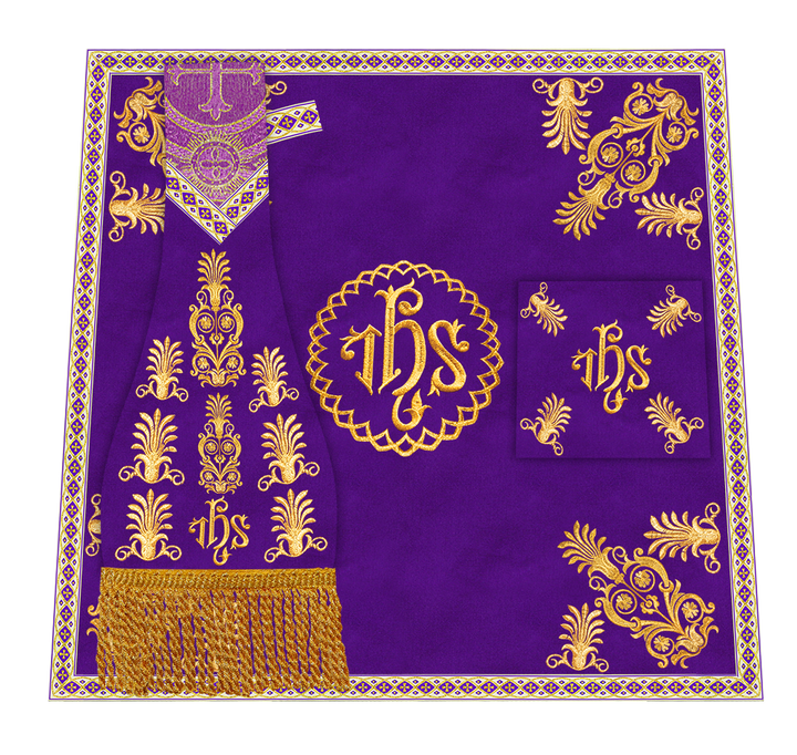 Borromean Chasuble Vestment With Detailed Braids and Trims