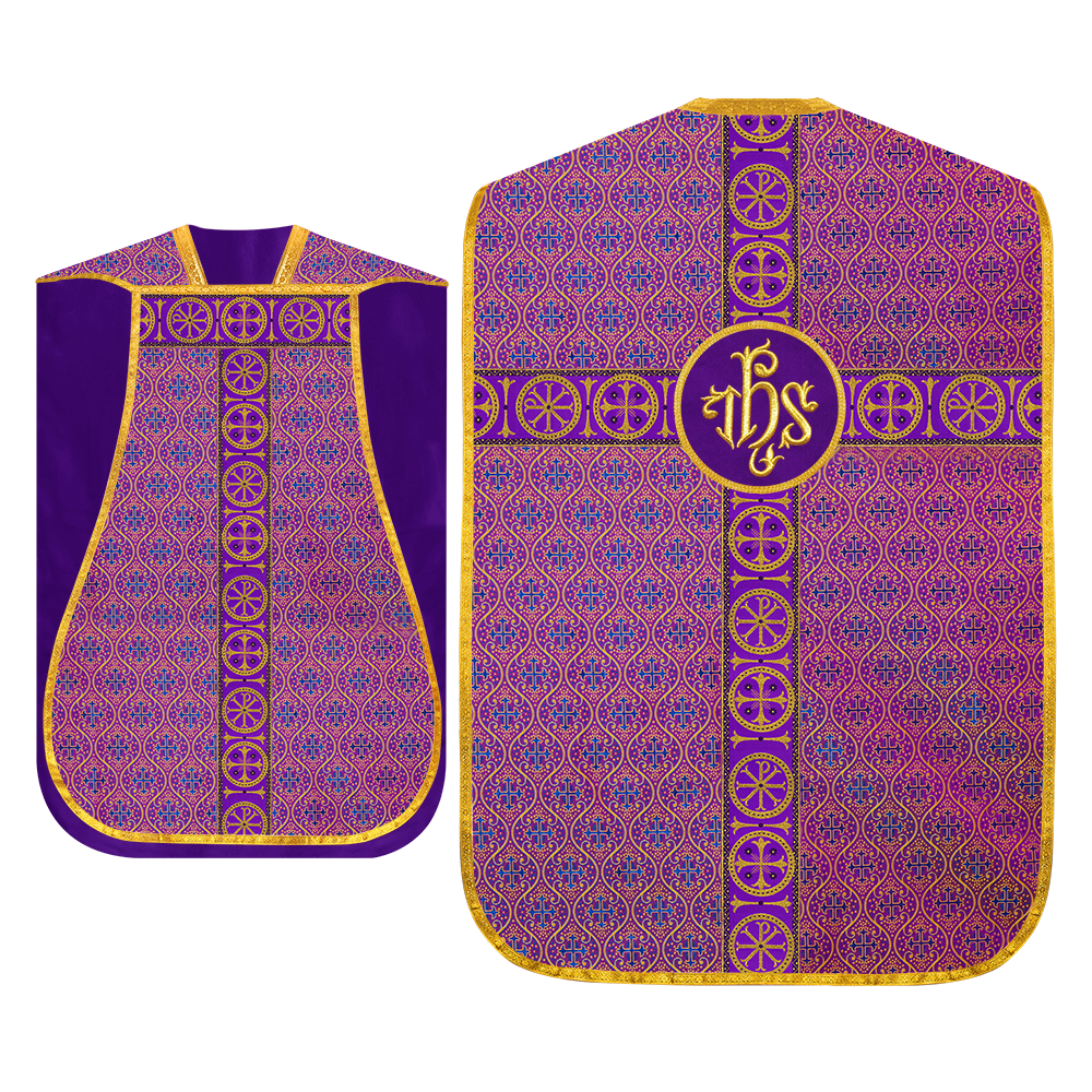 Roman Chasuble with Adorned Orphrey