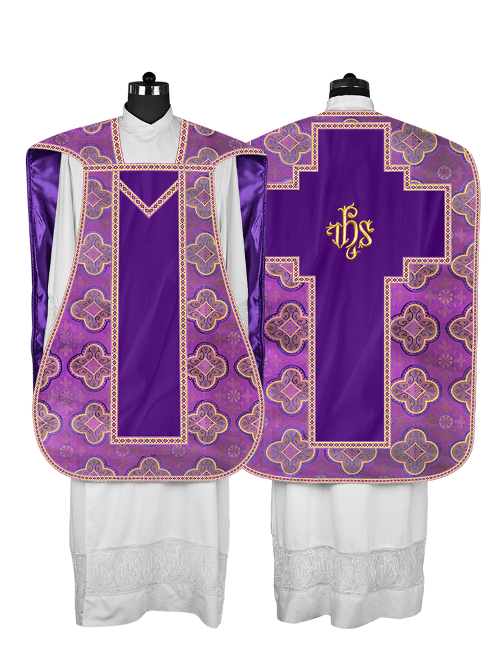 Roman chasuble with Motif and Trims