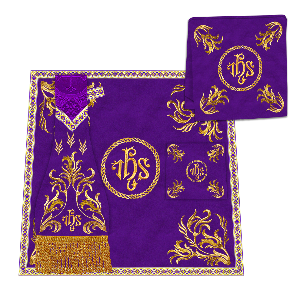 Liturgical Borromean Chasuble With Detailed Embroidery and Trims