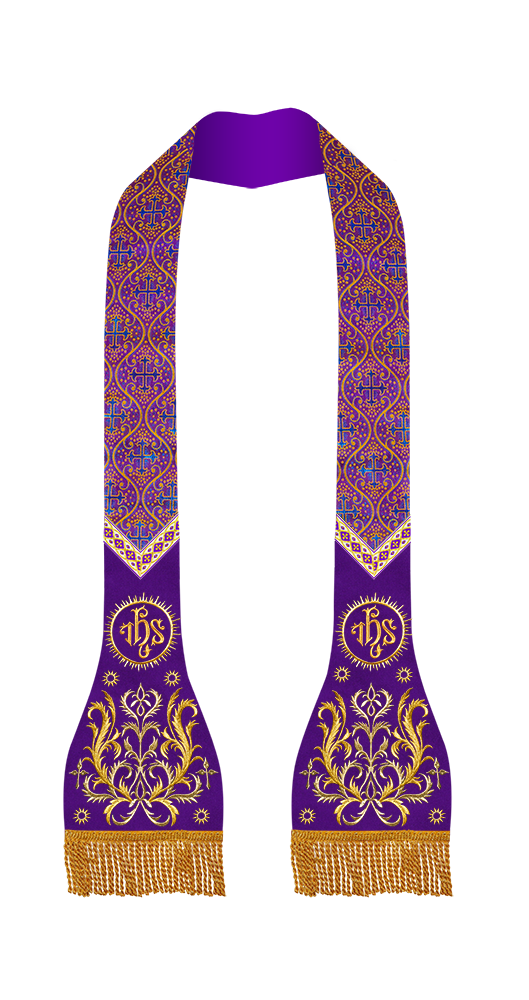 Roman Stole with Braided Embroidery