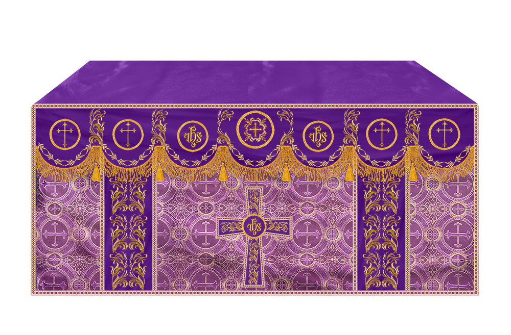 Altar Cloth with Liturgical Motif and Trims