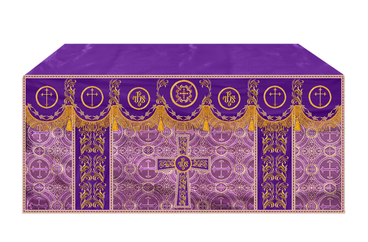 Altar Cloth with Liturgical Motif and Trims