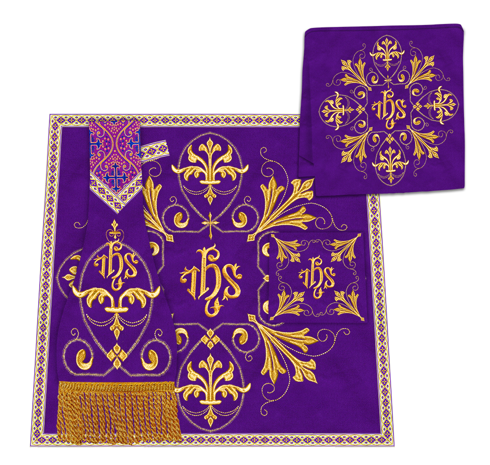 Altar Cloth with Spiritual Motif and Trims