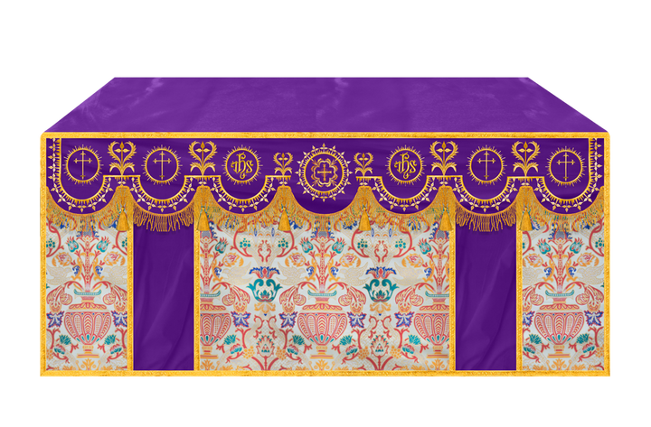 Tapestry Altar Cloth with Woven Braids