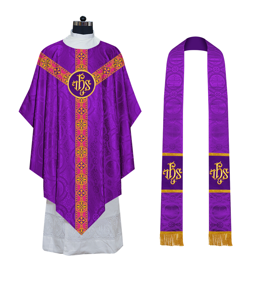 Pugin Style Chasuble Designed with Different Orphrey