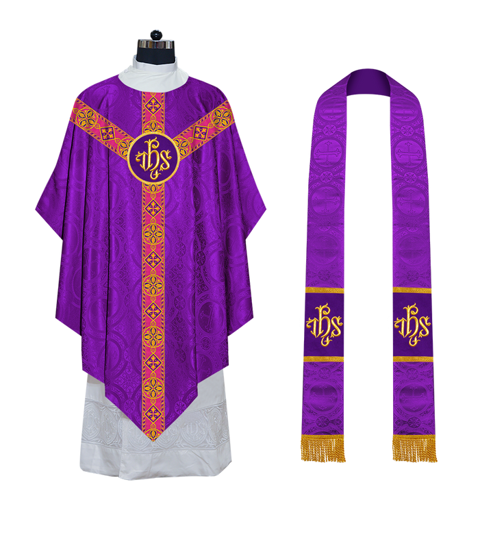 Pugin Style Chasuble Designed with Different Orphrey