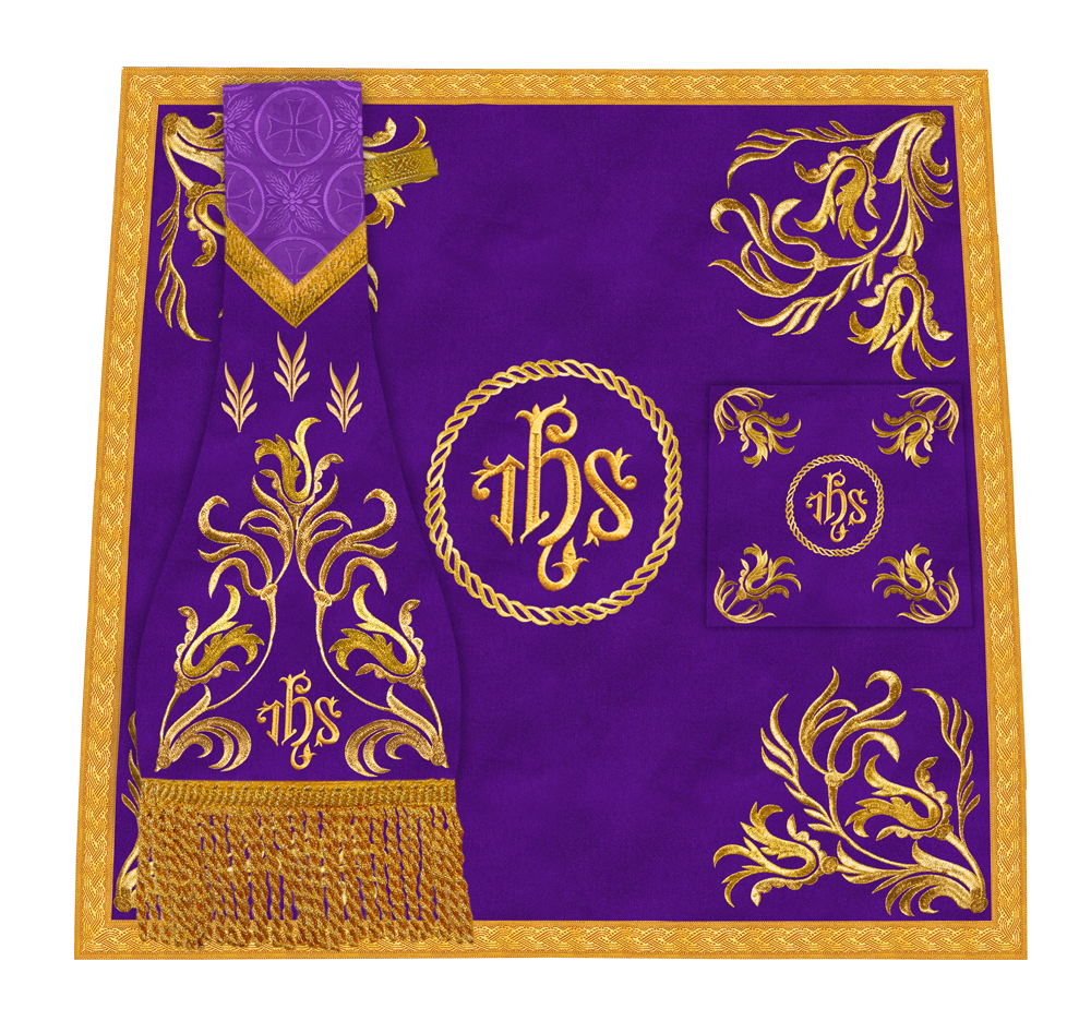Church Altar Cloth with Refined Embroidery and Motif