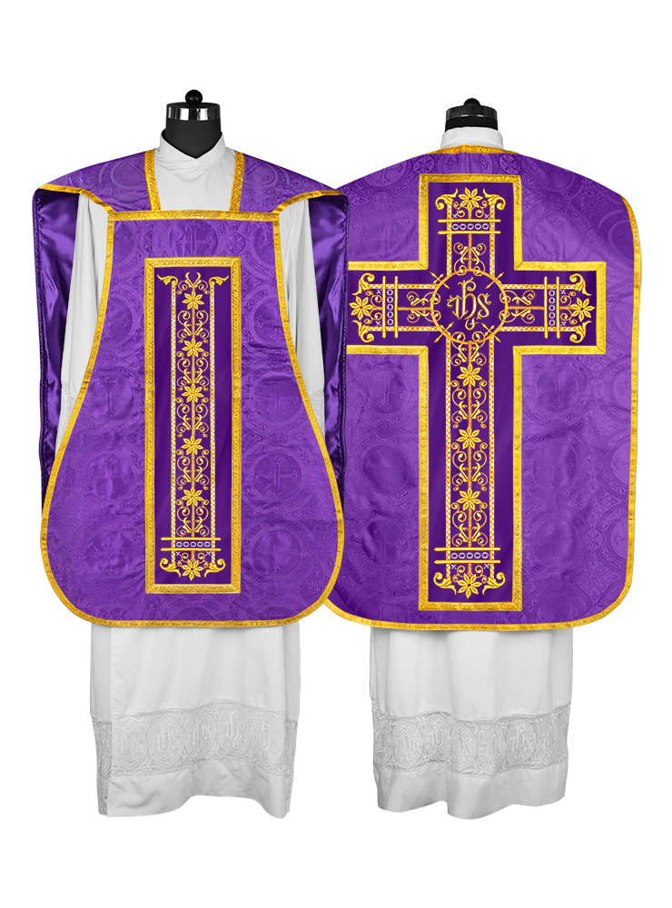 Vestimentas católicas con espalda de violín 