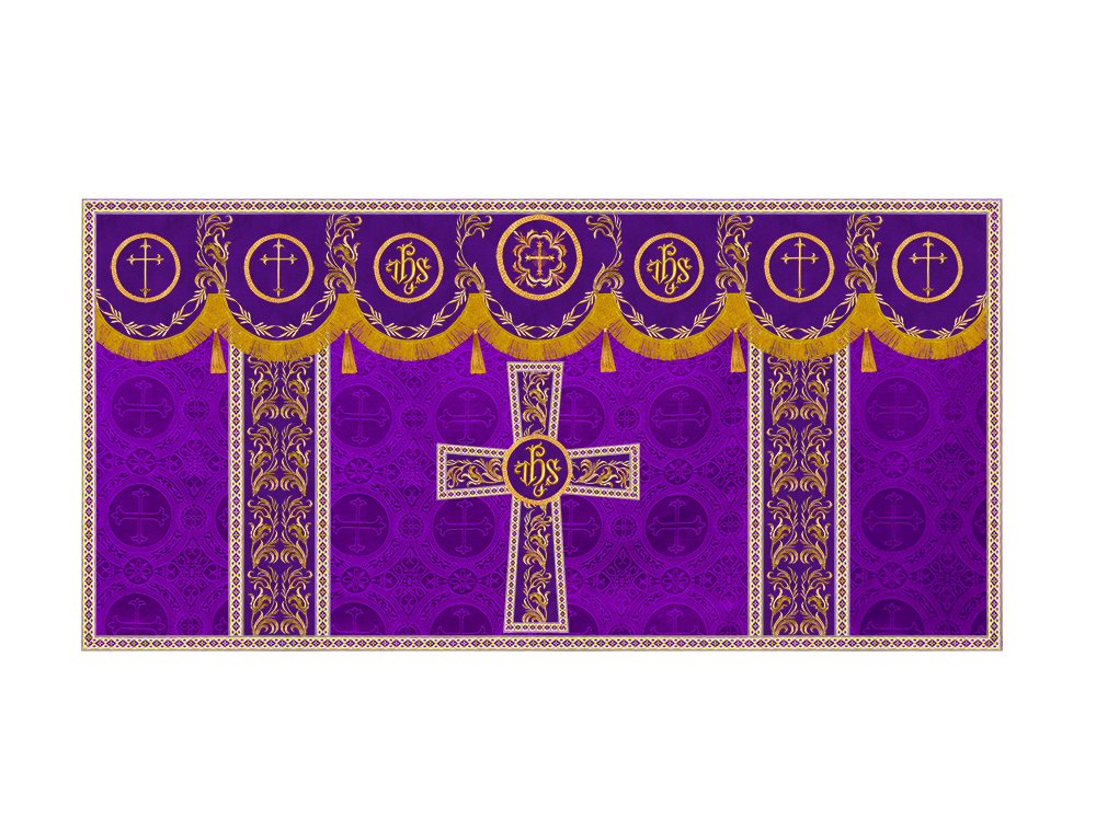 Altar Cloth with Liturgical Motif and Trims