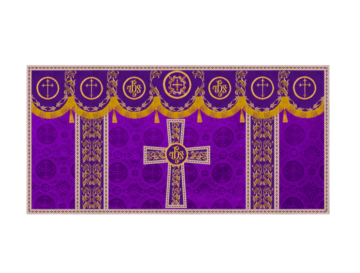 Altar Cloth with Liturgical Motif and Trims