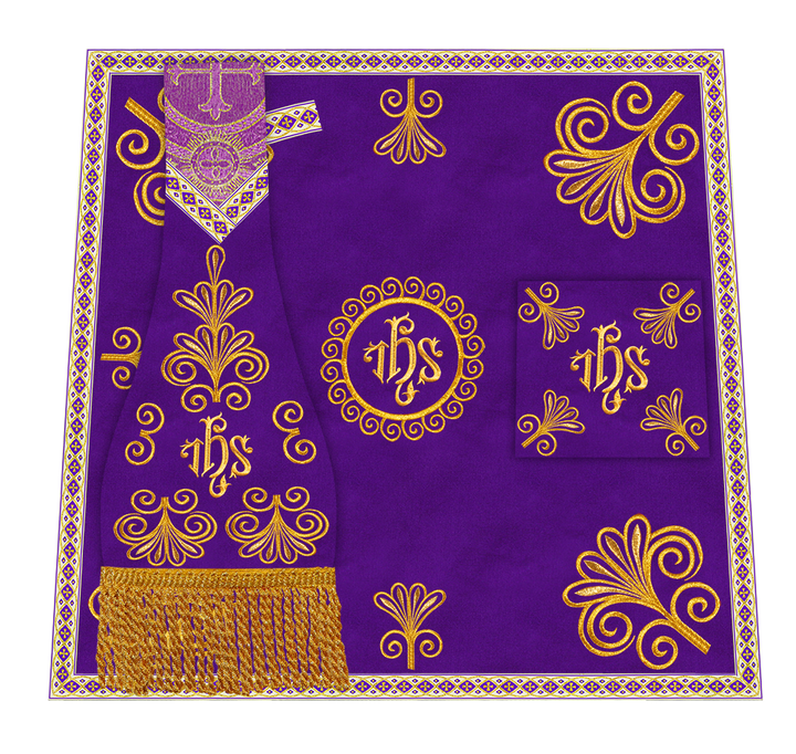 Set of Four Roman Chasuble Vestments