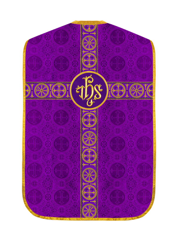 Roman Chasuble with Adorned Orphrey