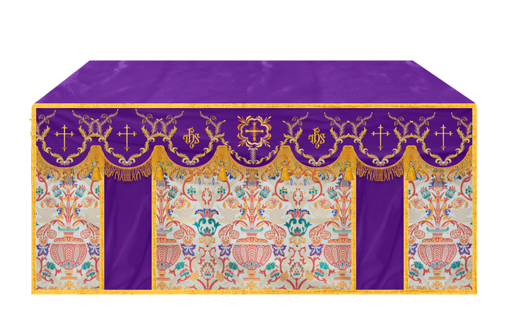 Tapestry Altar Cloth with Liturgical Motif