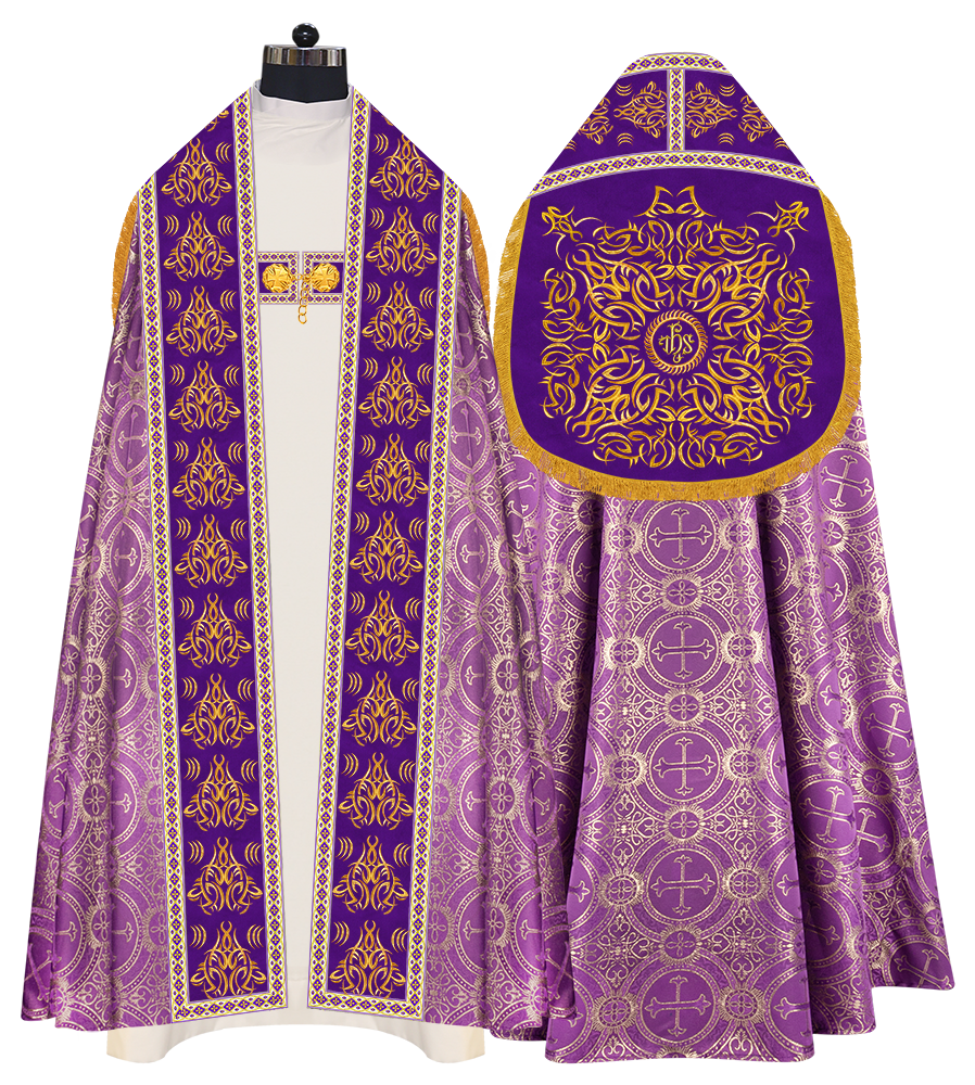 Traditional Embroidered Roman Cope Vestment