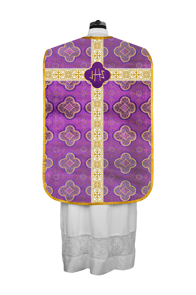 Vestimentas con espalda de violín con motivo y cruz Orphrey