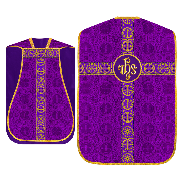 Roman Chasuble with Adorned Orphrey