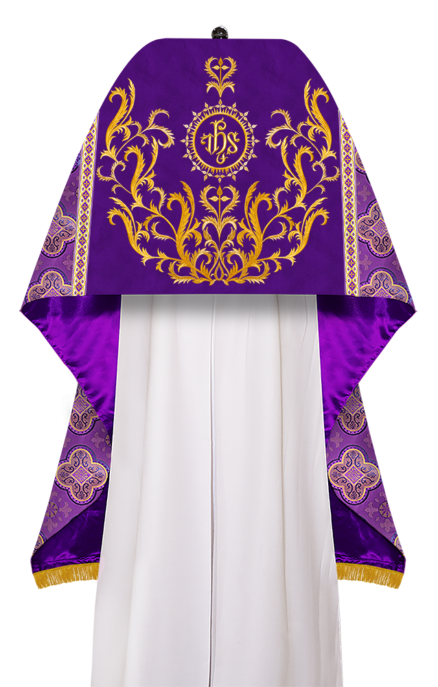 Humeral Veil Vestment with Braided Motif and Trims