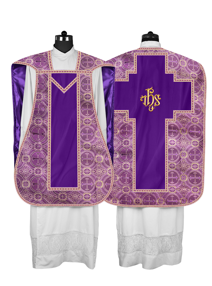 Roman chasuble with Motif and Trims