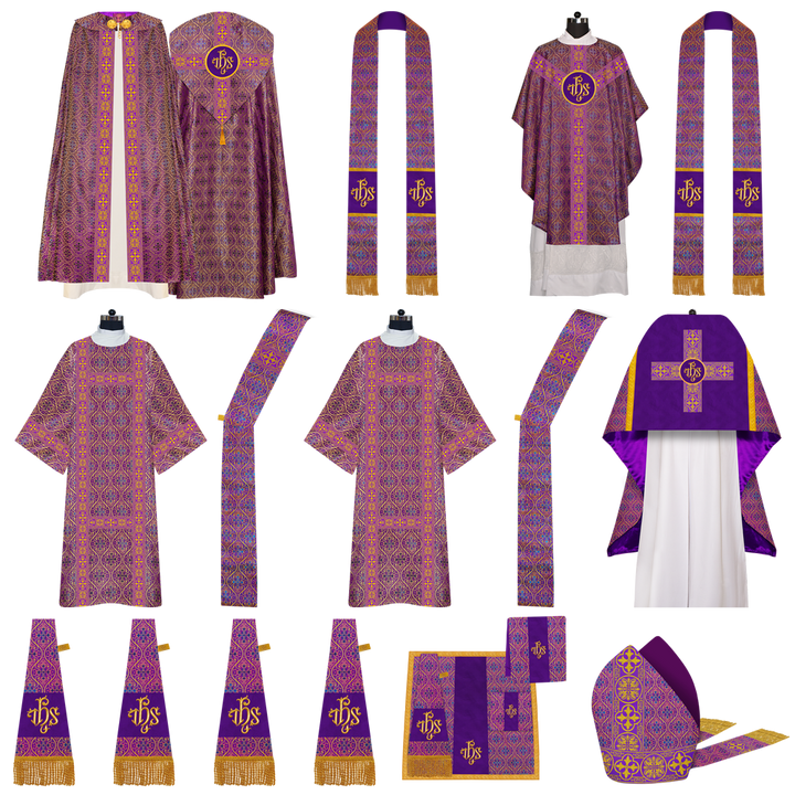 Gothic Highline Mass set with Embroidered Motif and Spiritual Orphrey