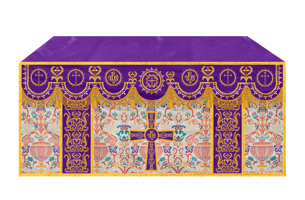 Tapestry Altar Cloth with Woven Braids