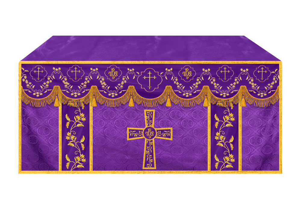 Altar Cloth with Fine Embroidery and Spiritual Motif