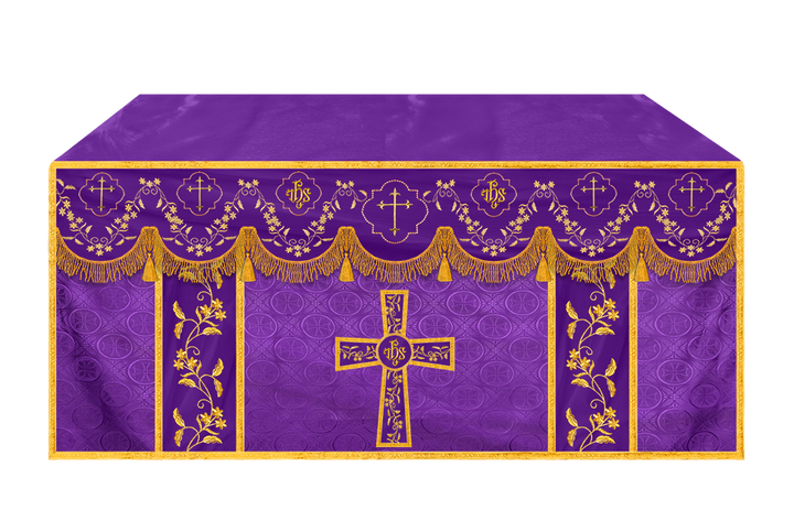 Altar Cloth with Fine Embroidery and Spiritual Motif