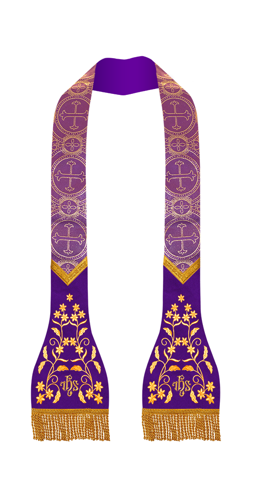 Roman Stole with Floral design