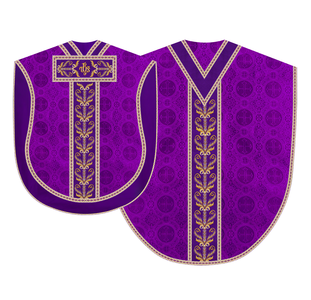 Borromean Chasuble Vestment With Liturgical Trims