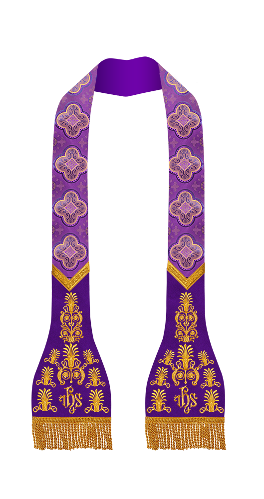 Roman Stole with embroidered motif