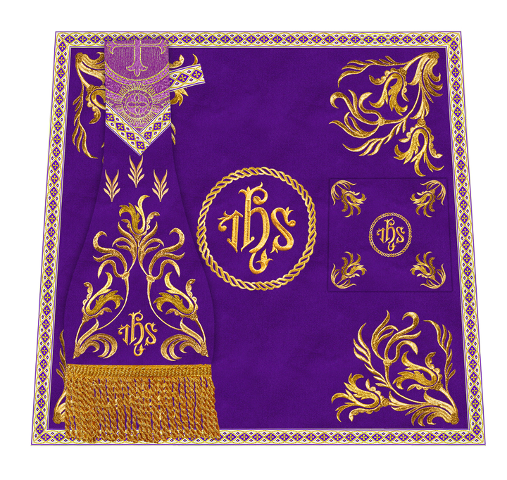 Mass set Vestment with Embroidered Motif