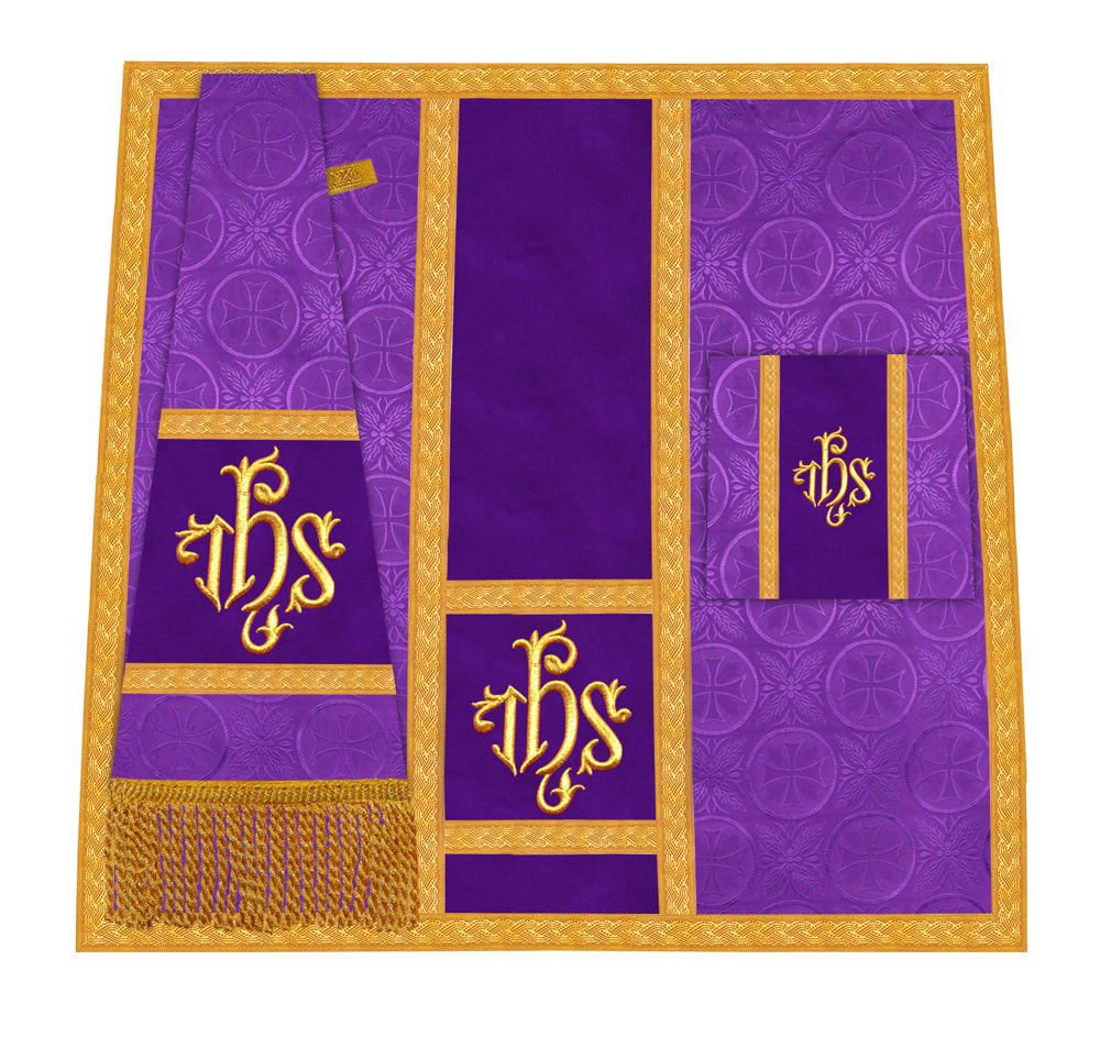 Handcrafted Altar Mass Set with Embroidered Motif