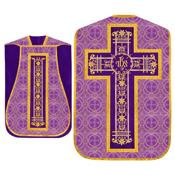 Set of Four Catholic Fiddleback Vestments