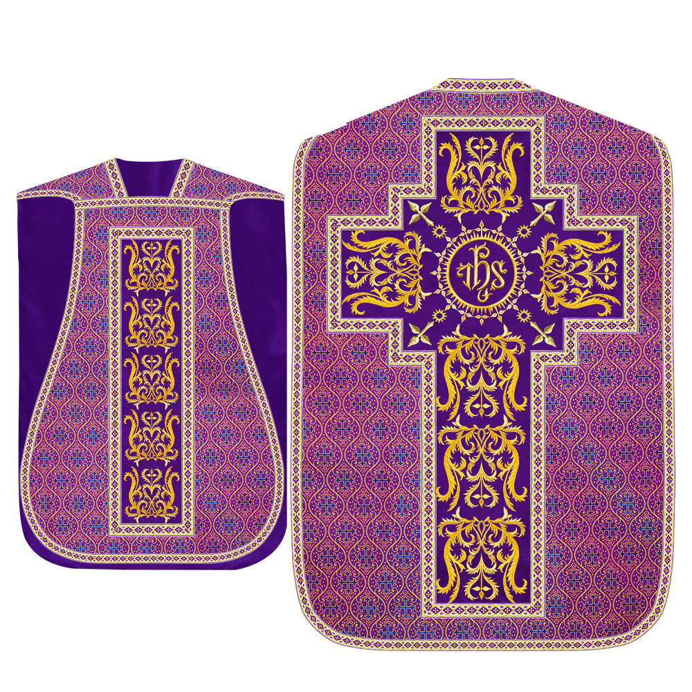 Set of Four Beautiful Roman chasuble vestments