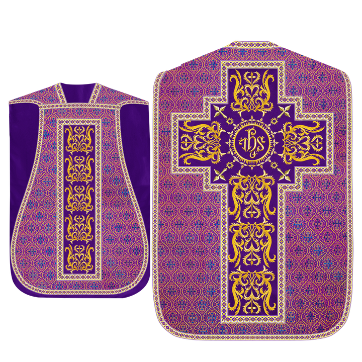 Set of Four Beautiful Roman chasuble vestments