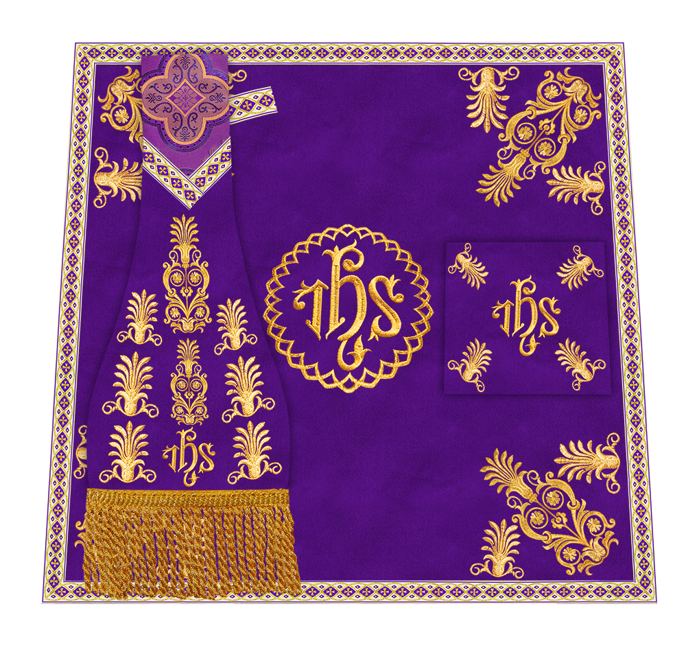 Borromean Chasuble Vestment With Detailed Braids and Trims