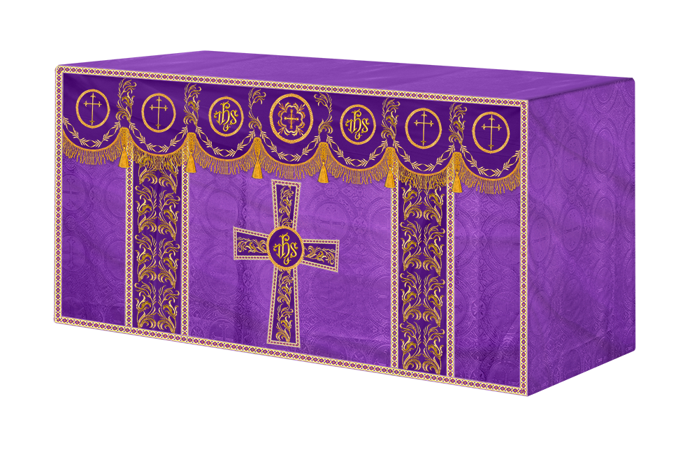 Altar Cloth with Liturgical Motif and Trims