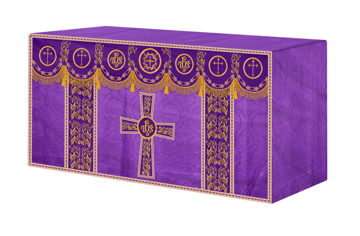 Altar Cloth with Liturgical Motif and Trims