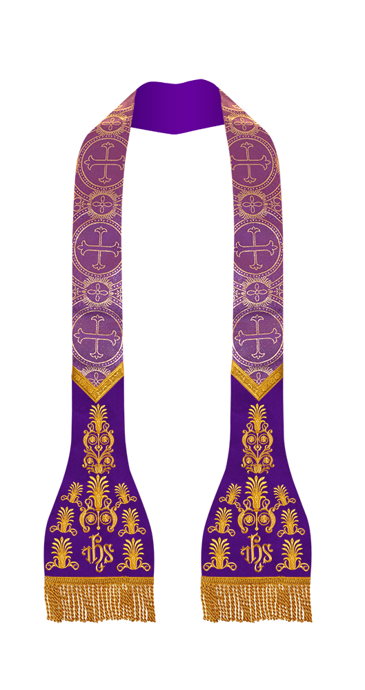 Roman Stole with embroidered motif