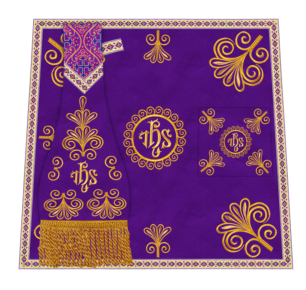 Ornate Embroidery Mass set with Motif